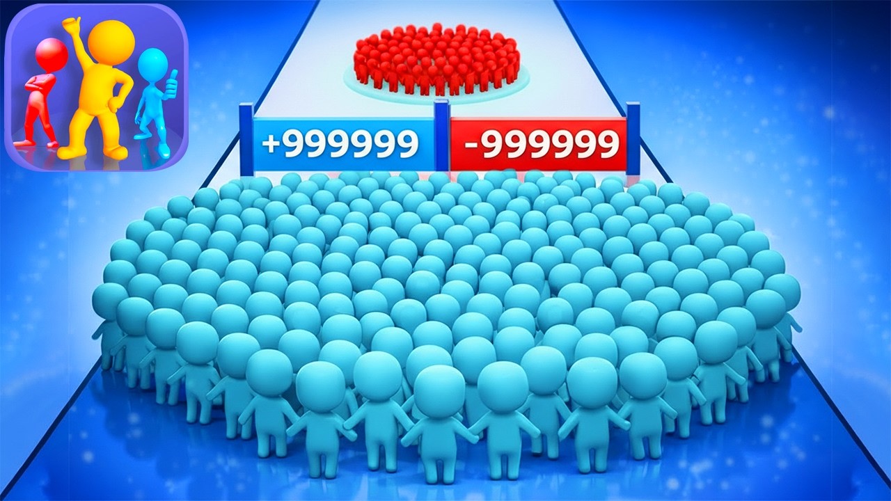 New Satisfying Mobile Game Latest Update Freeplay Crowd Enhance 🔥😱 All Levels Unlocked!