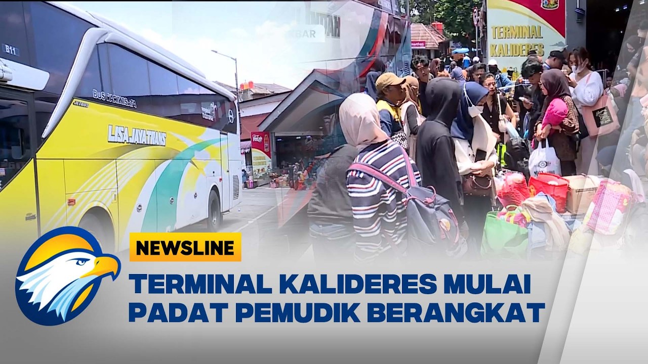 Terminal Kalideres Padat Pemudik Jelang Lebaran 2026 - [Newsline]