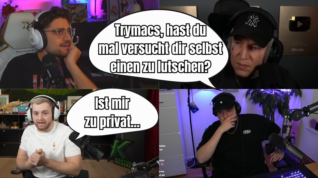 Lustiger Talk mit Monte, Trymacs, Zarbex & GTime 👀😂
