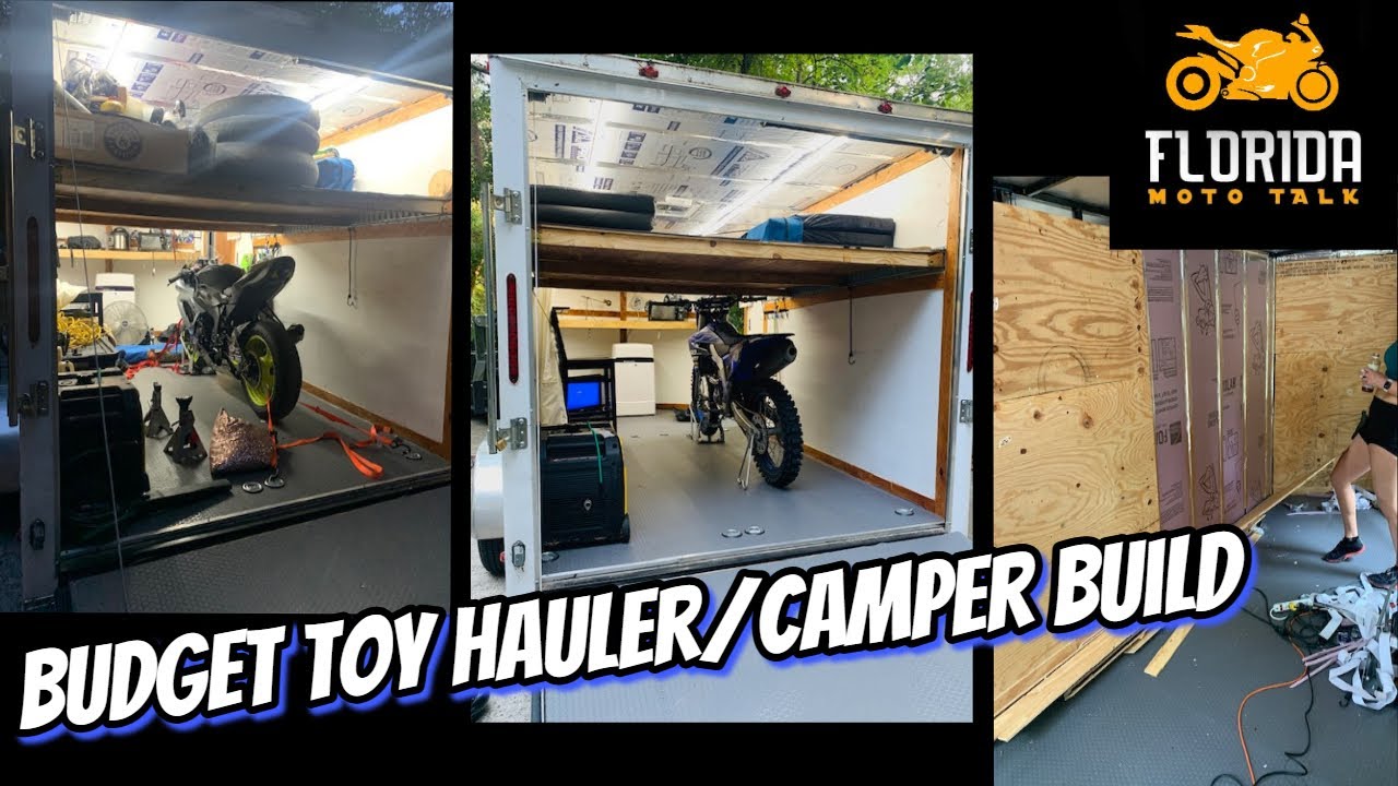 How I Setup My Cheap Toy Hauler / Camper Trailer Build