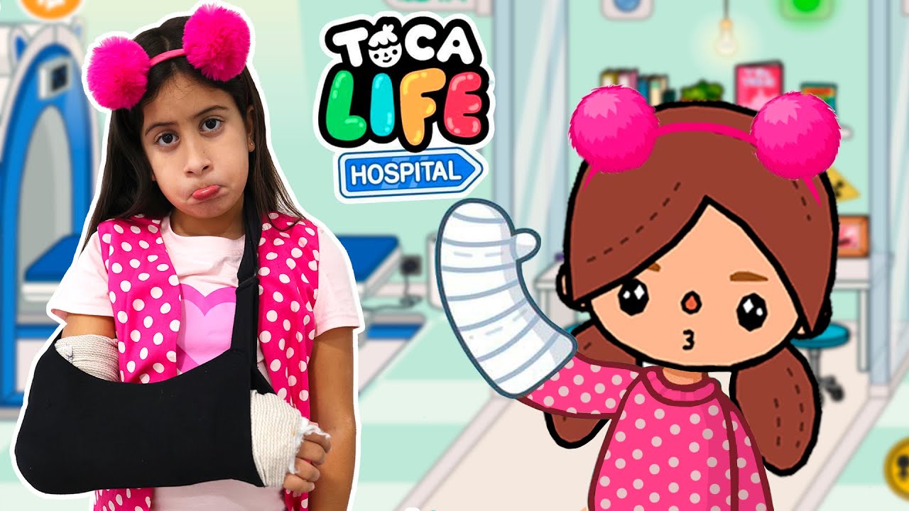 MARIA CLARA QUEBROU O BRAÇO NO TOCA LIFE - MARIA CLARA E JP GAMES