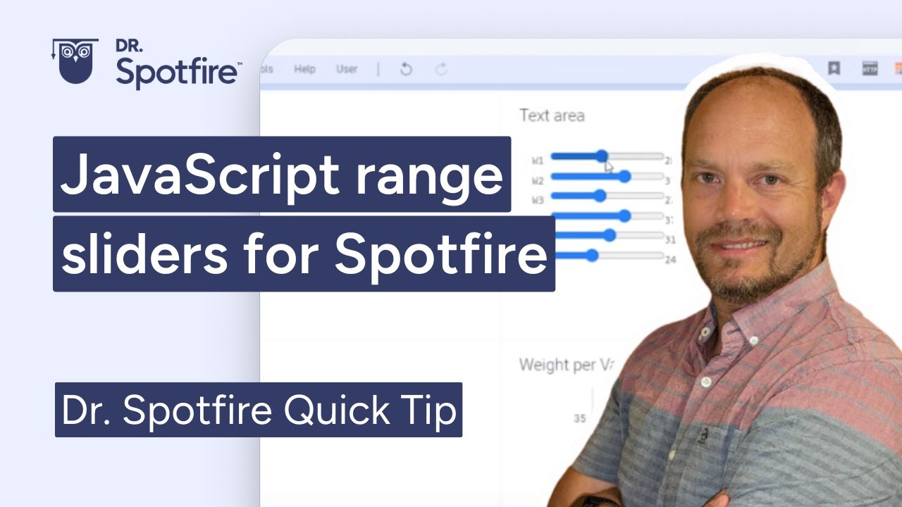 JavaScript Range Sliders for Spotfire