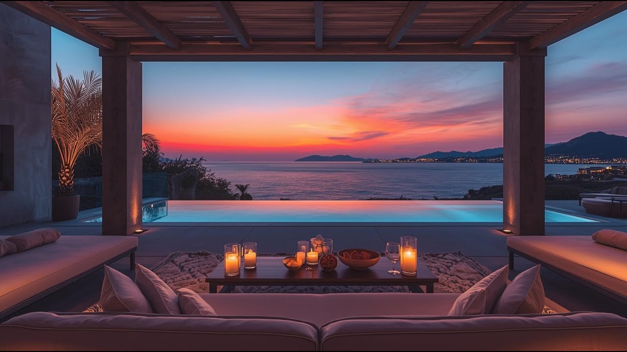 Quiet Beachfront Living Room | Relaxed Jazz | Focused Work & Study