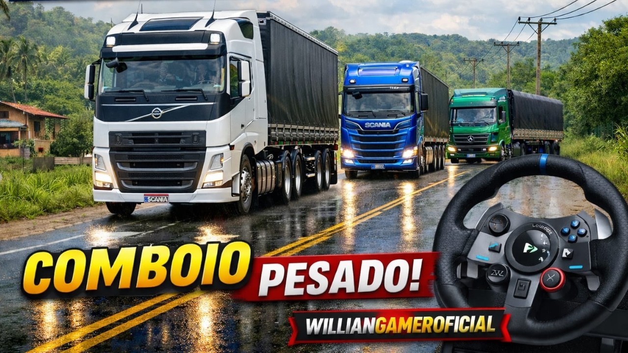 COMBOIO MONSTRO EURO TRUCK SIMULATOR  🚛🔥 | VOLANTE G29