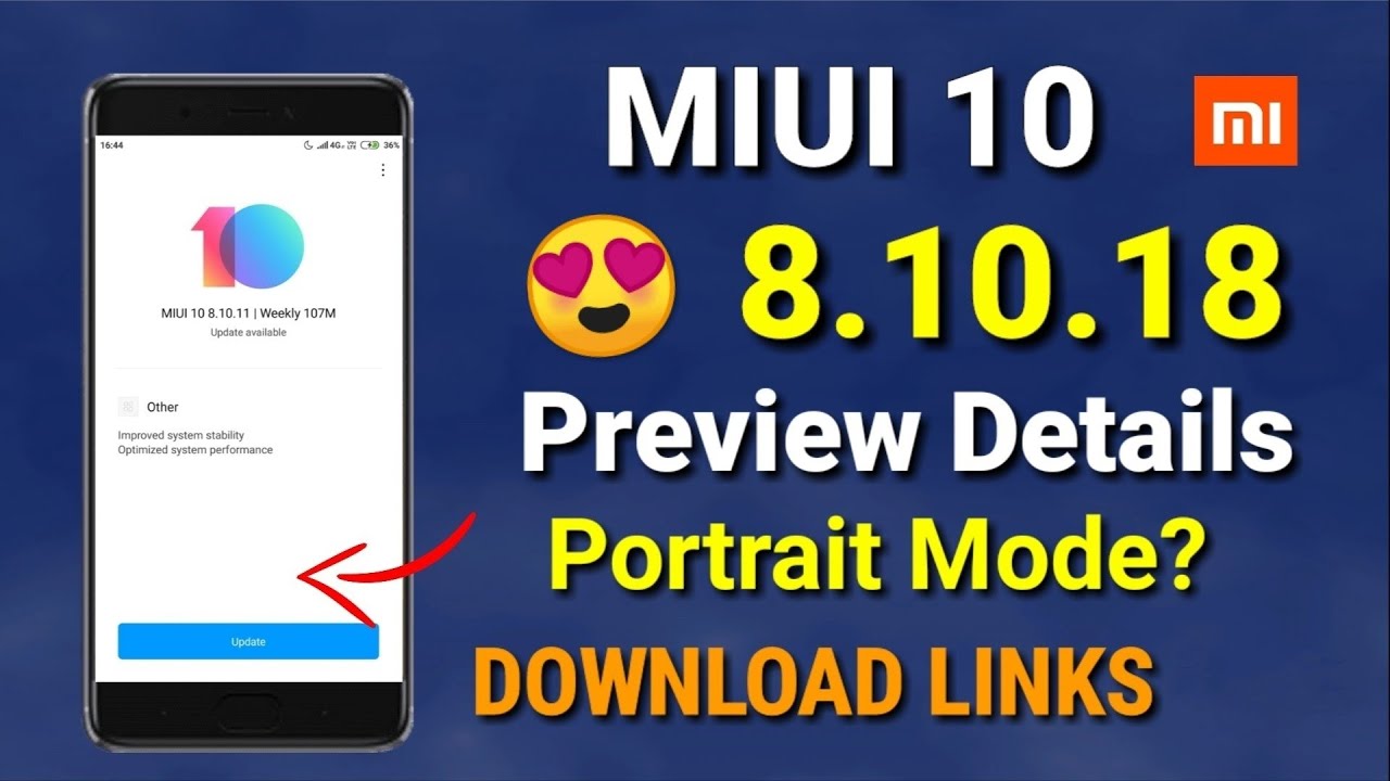 Miui 10 8.10.18 Global Beta update | Miui 10 Global Beta ROM 8.10.18 | portrait mode