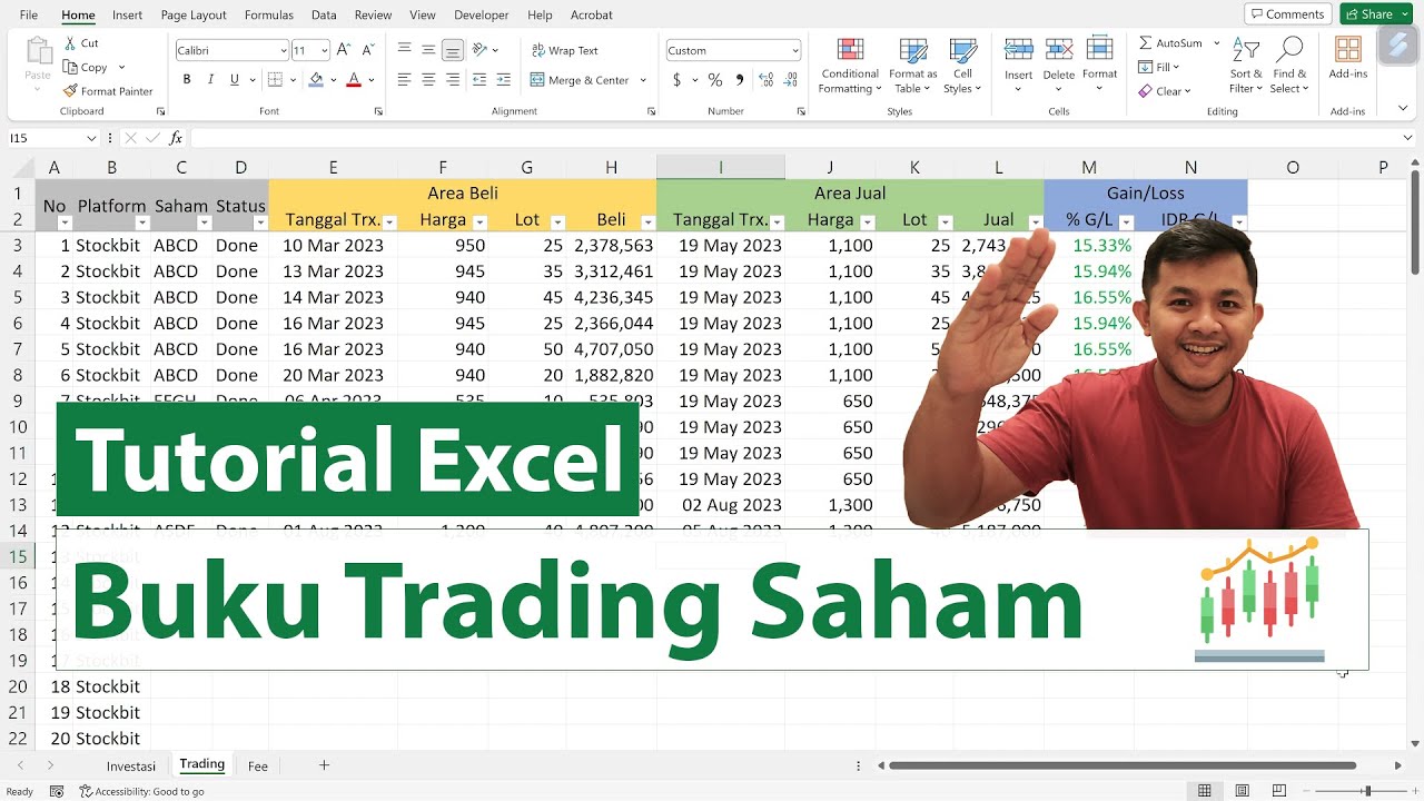 Tutorial Membuat Buku Trading Saham Menggunakan Excel