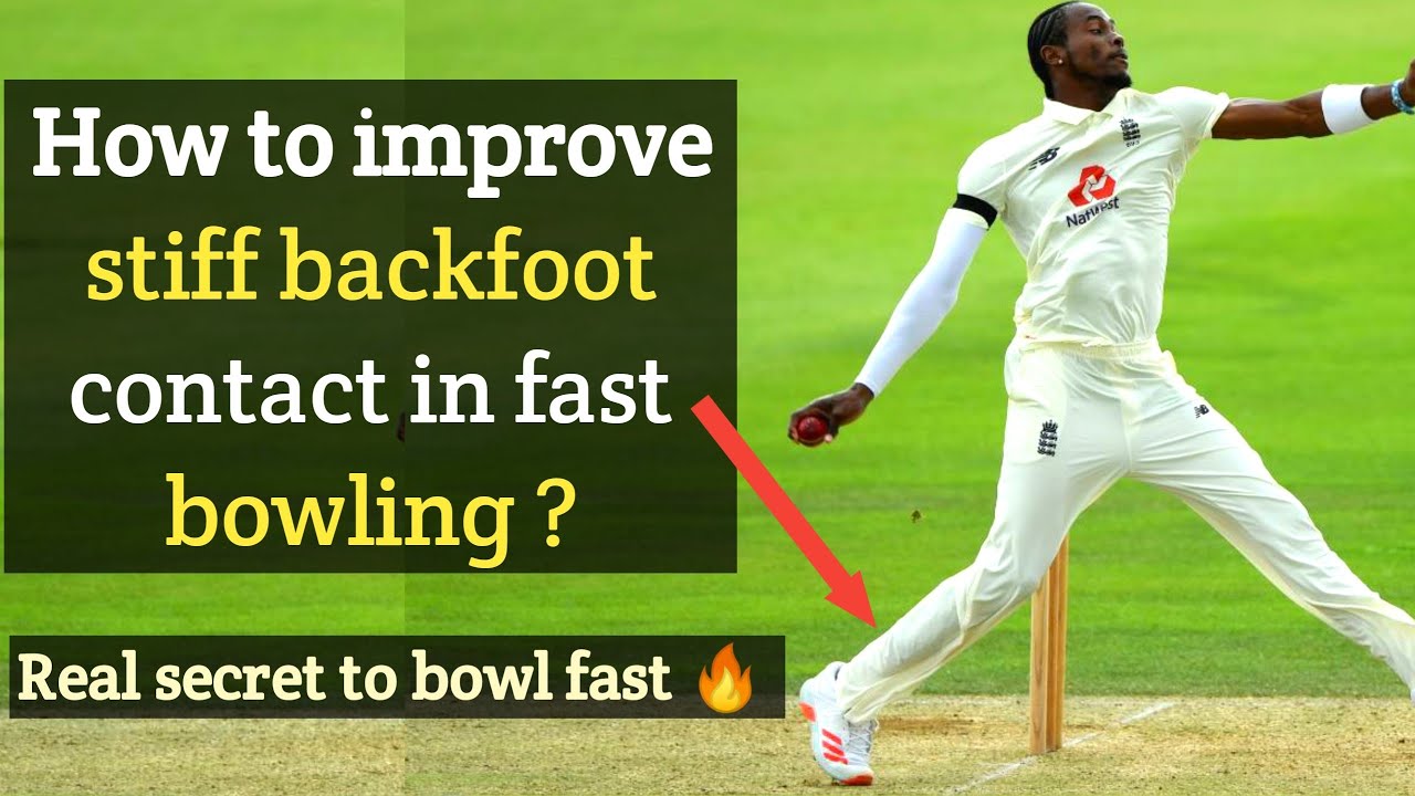 how to improve stiff backfoot contact in fast bowling ? Bowling speed बढ़ाने का Real secret 🔥