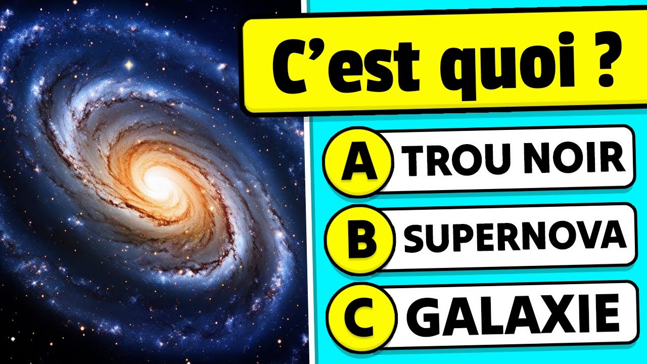 🧠 Es-tu un GÉNIE ? 40 questions sur l'UNIVERS 🚀🌌✅