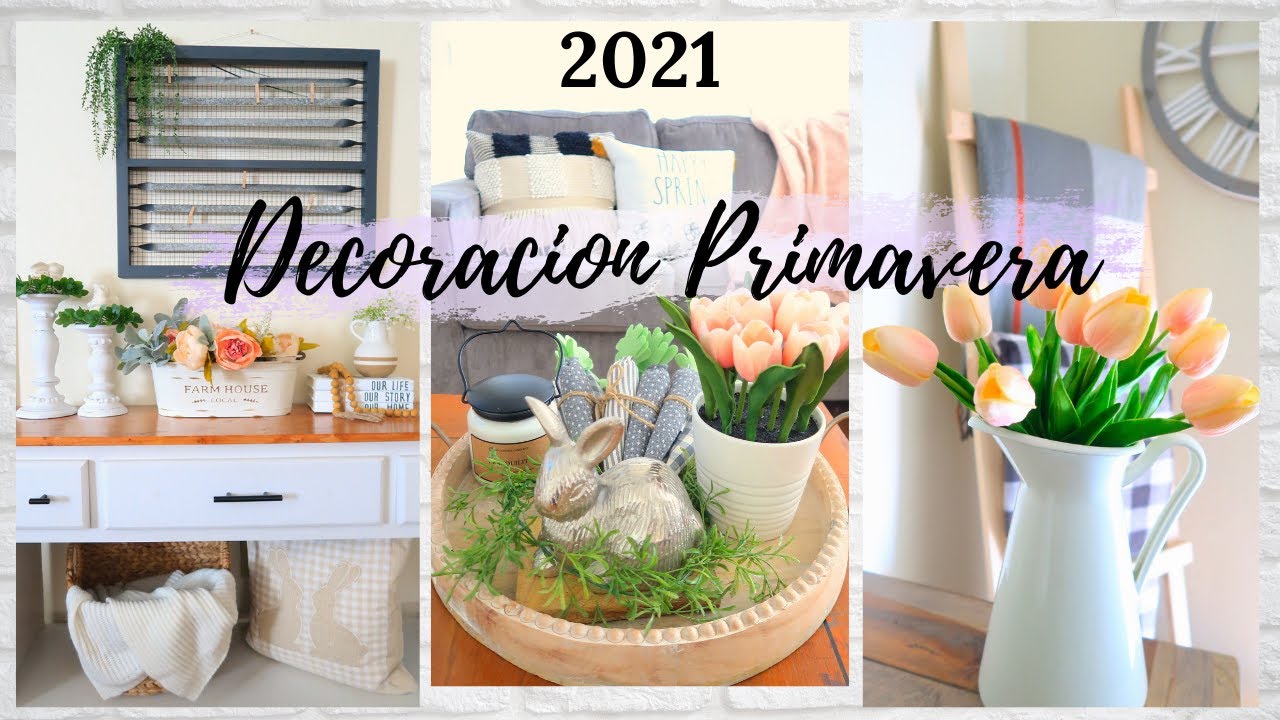 Decoración PRIMAVERA 2021⎟IDEAS Para Decorar tu SALA⎟SPRING DECOR IDEAS 2021⎟EASTER DECOR🐇Ideas2021