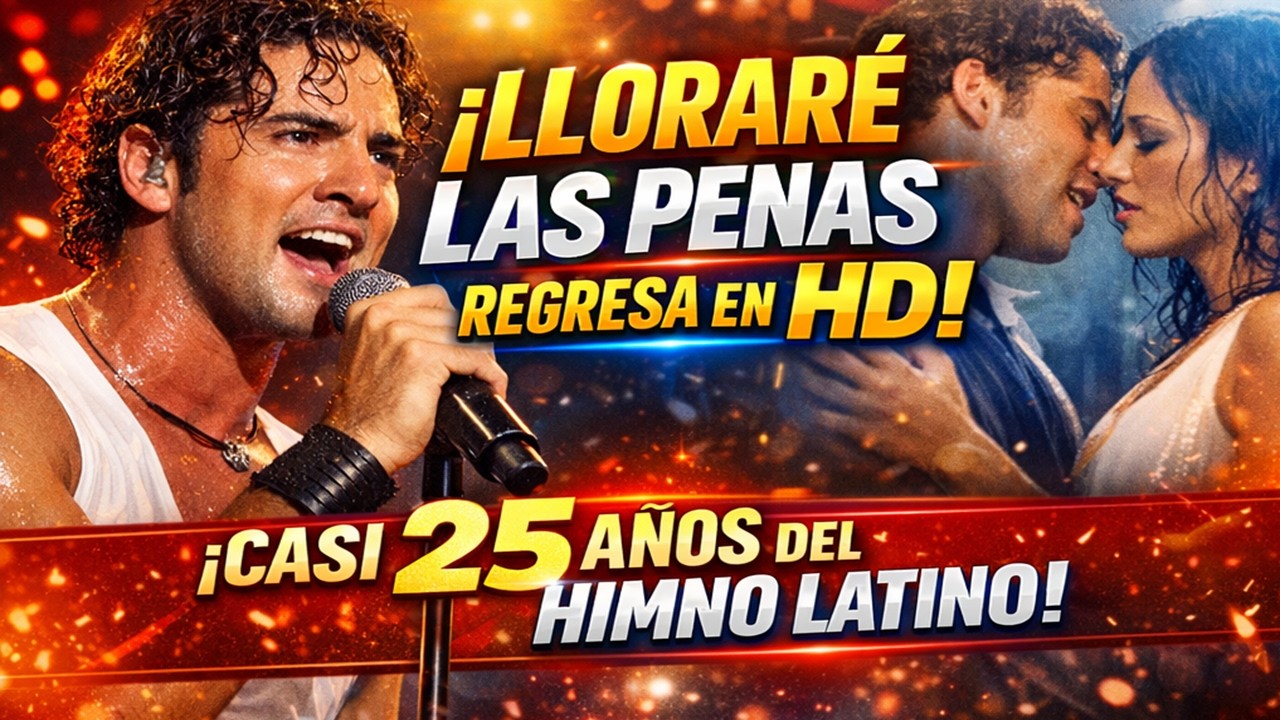 David Bisbal REVIVE LLORARE LAS PENAS en HD Casi 25 AÑOS ANIVERSARIO de este HIMNO Corazón Latino