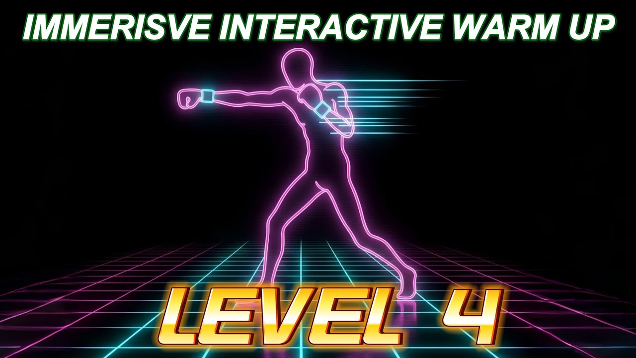 Immersive Interactive Warm up | Neon Rhythm (90 BPM)