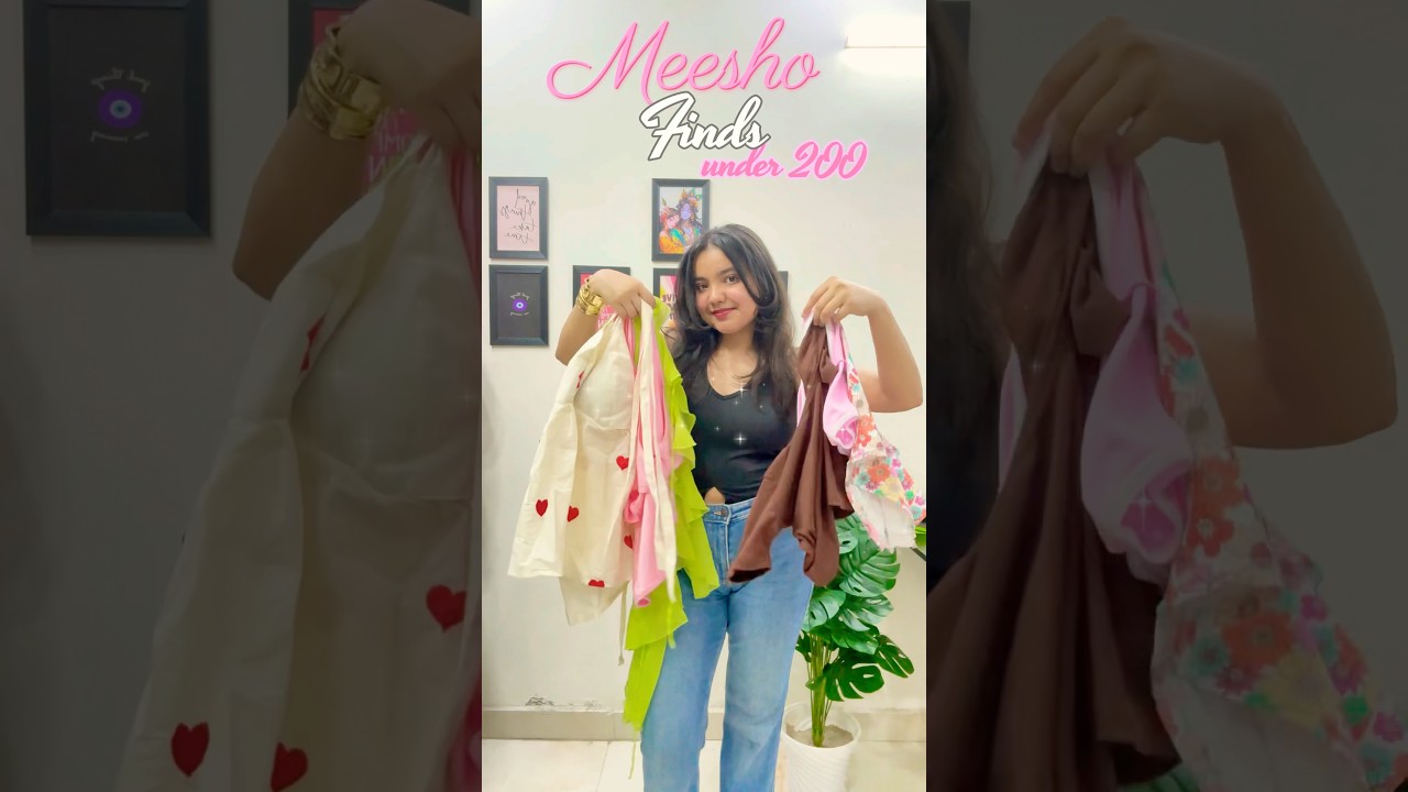 Meesho Finds [Summer tops] 🩷✨ #meesho #meeshofinds #haul #fashion #explore #fyp #shorts