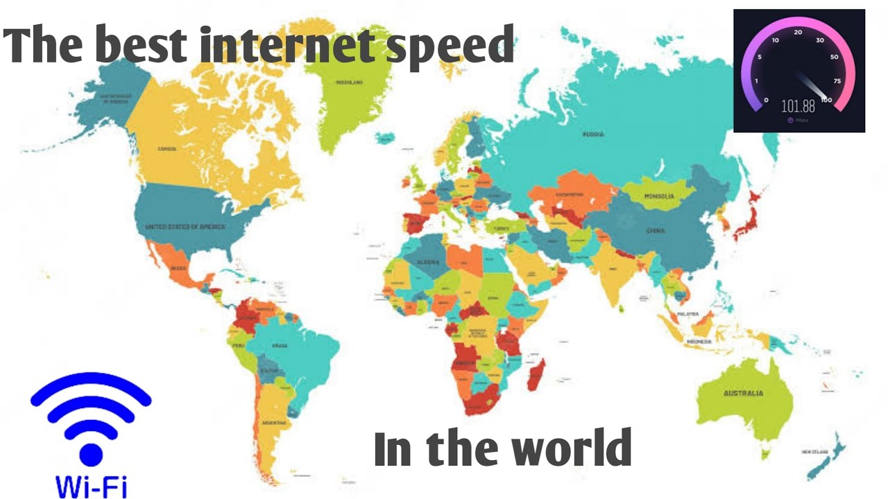 Top 10 countries with the fastest internet speed