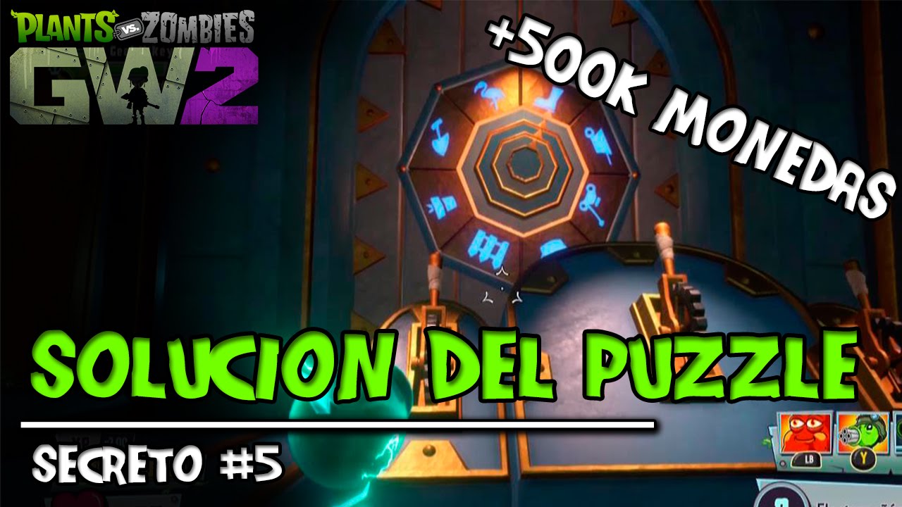 Puzzle Secreto + 500k Monedas |  | Secreto #5 | Plantas vs Zombies Garden Warfare 2