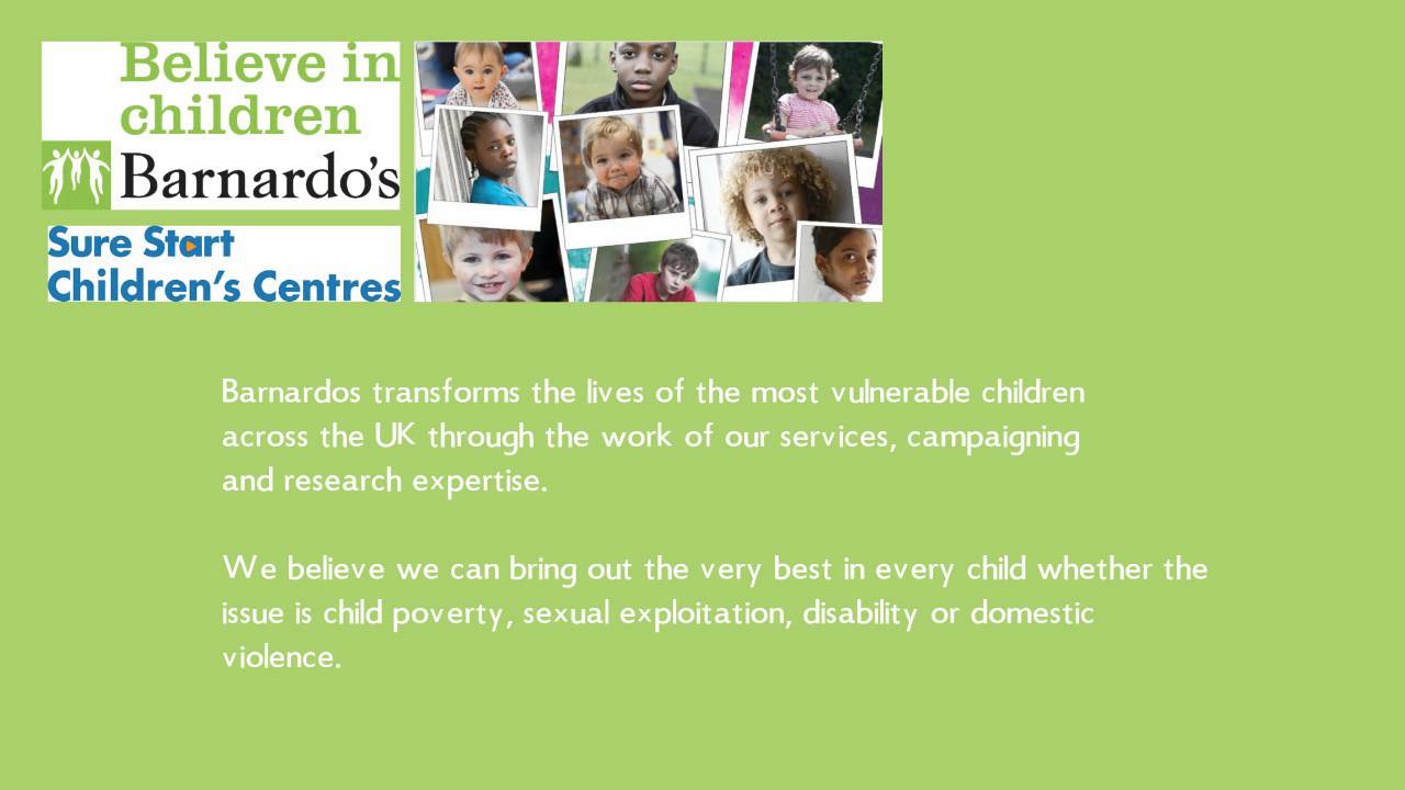 Barnardo&rsquo;s are recruiting.