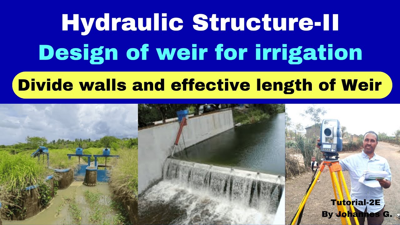 Part-4 : Design of weir for irrigation and depth of sheet piles