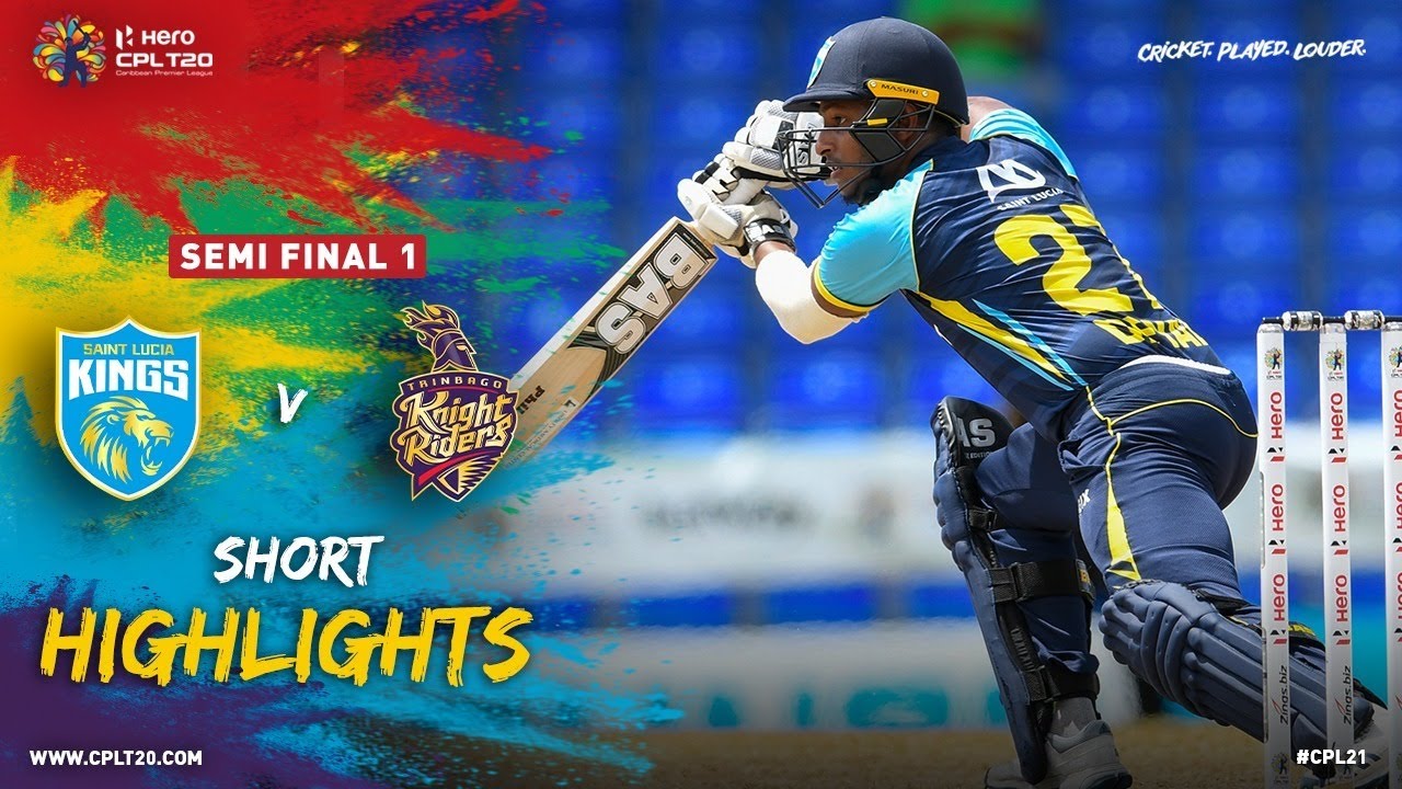 Semi Final 1 | Highlights | Trinbago Knight Riders vs St Lucia Kings | CPL 2021