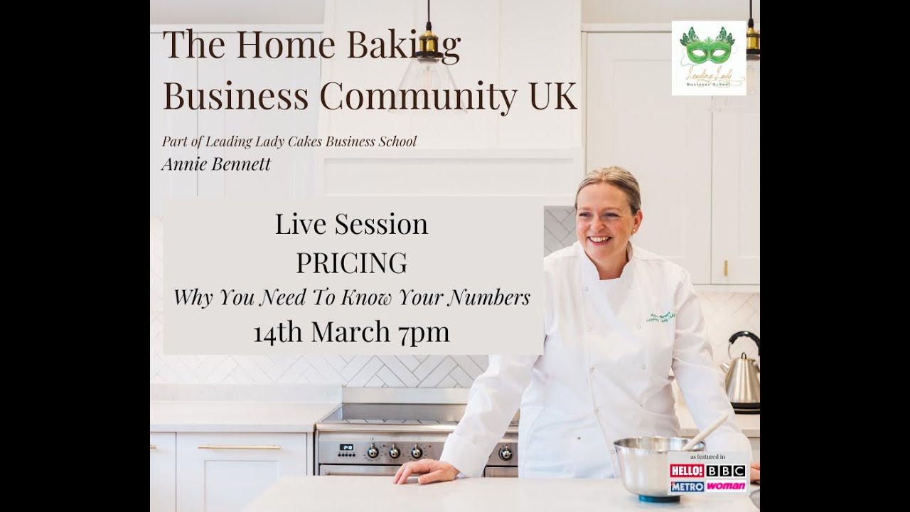 Leading Lady Cakes Business school: Pricing Session