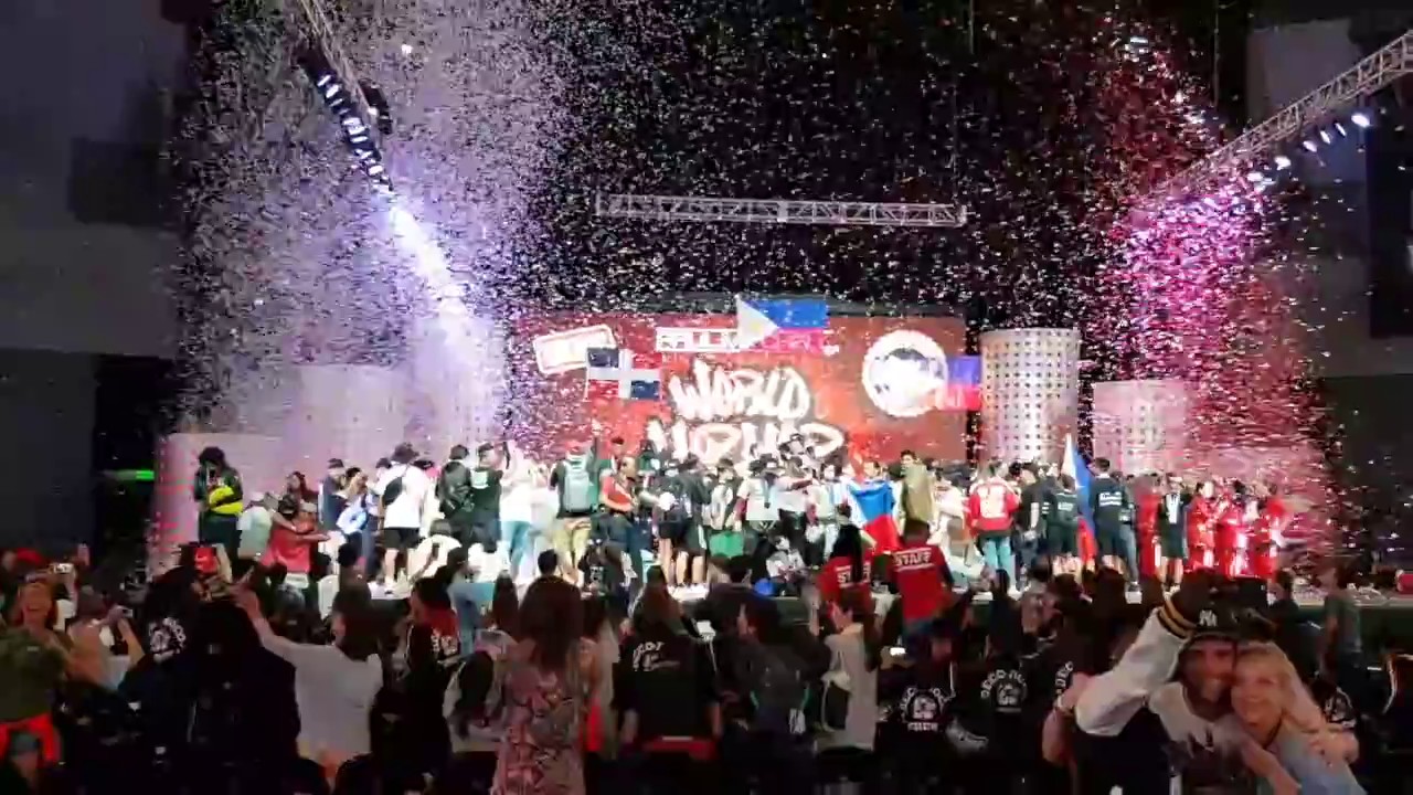 The announcement of Winners for the 2017 World Hiphop Dance Championship.