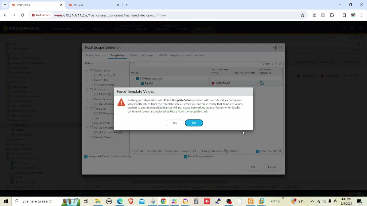 Import Existing Firewall to Panorama