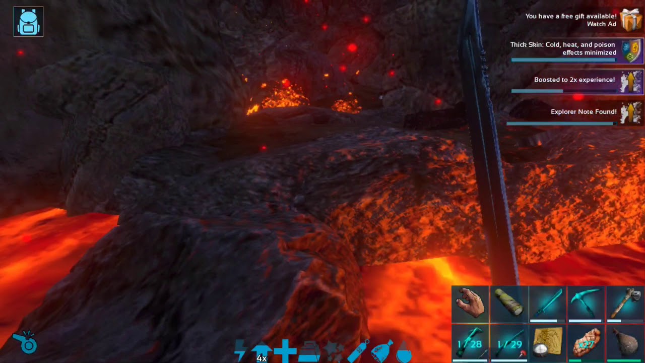 Ark Mobile Lava Cave Walkthrough