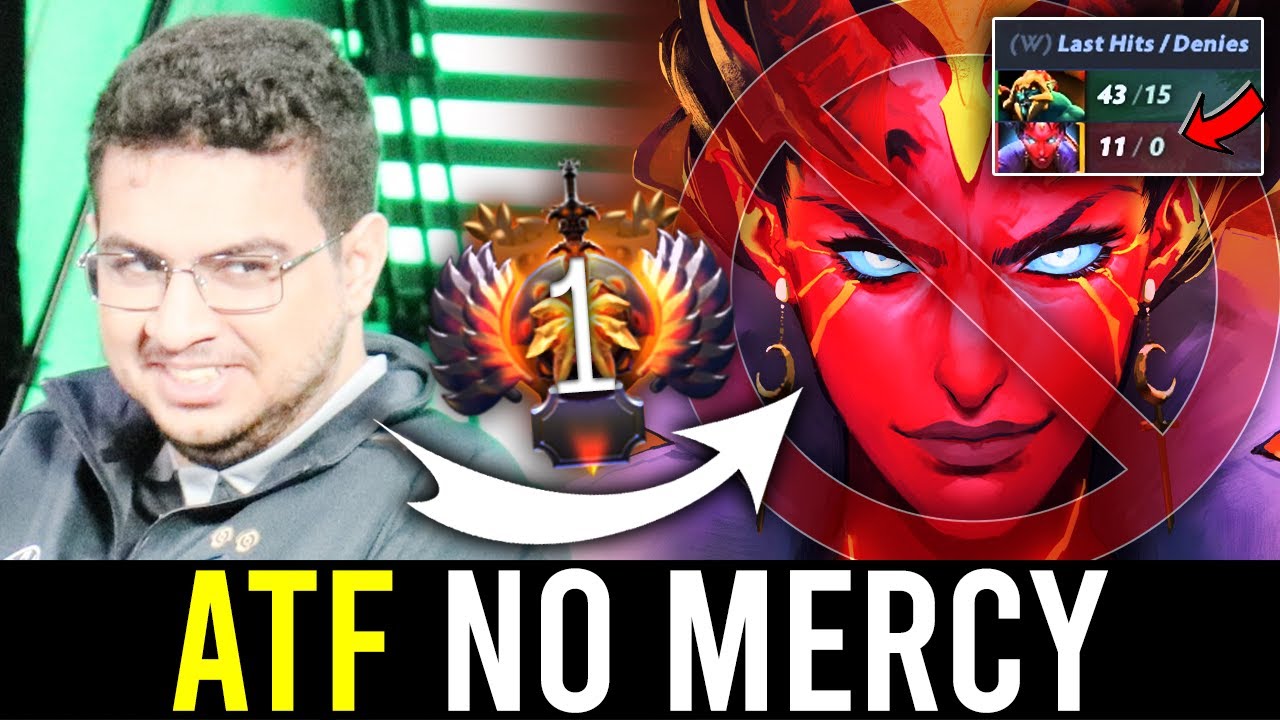 This QOP can't even touch creeps against ATF Lvl 30 HUSKAR Mid..