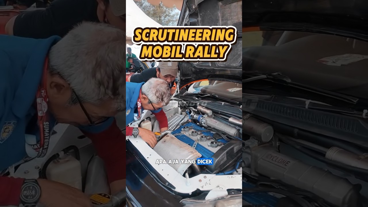 Balapan rally ga cuma gaspol, tapi juga harus lolos tes #scrutineering.🔥💯 #rally #rallycar #shorts