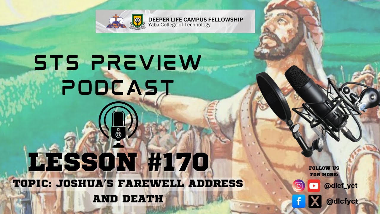 STS PREVIEW || LESSON 170- JOSHUA'S FAREWELL ADDRESS AND DEATH