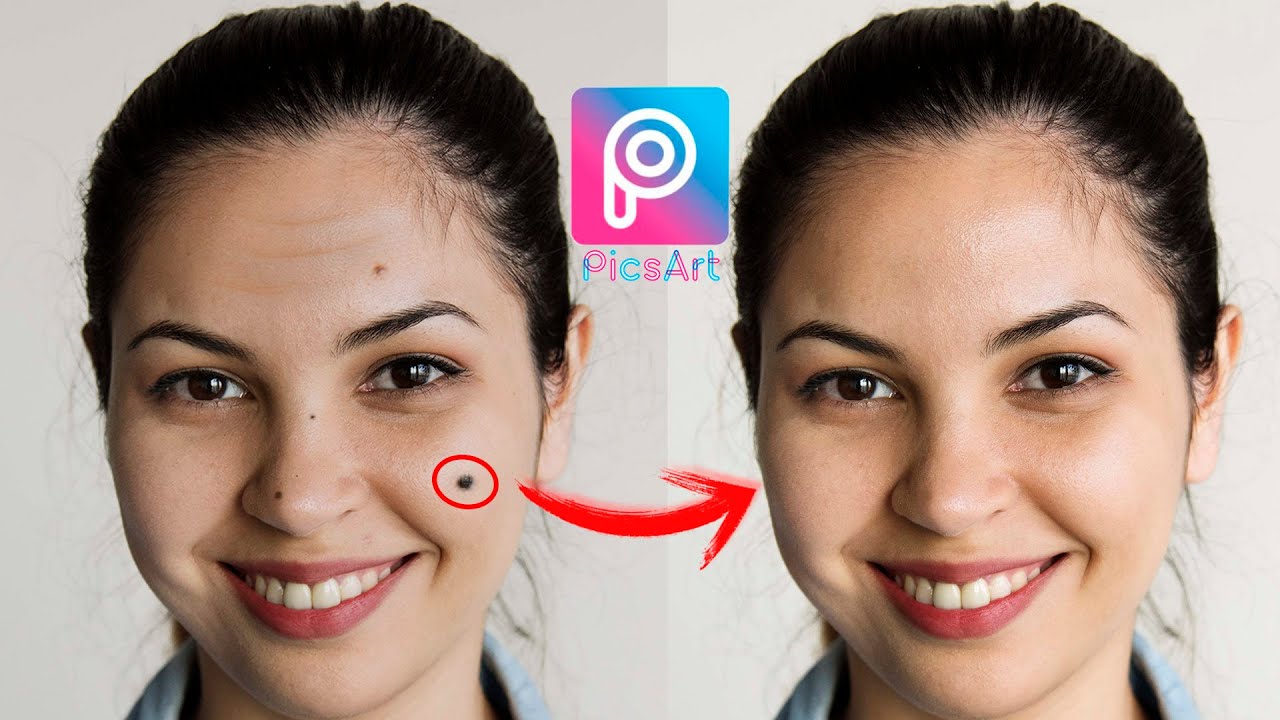 como quitar IMPERFECCIONES en picsart  | 2024