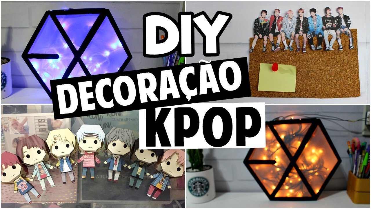 DIY DECORAÇÃO KPOP - BTS & EXO