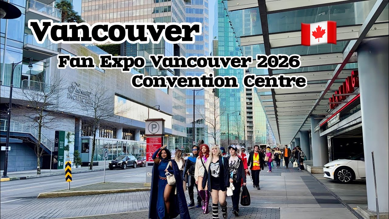 How is Fan Expo Vancouver? Convention Centre/Vancouver Winter Feels but Sunnyf☀️🇨🇦Relaxing walk[4K] 