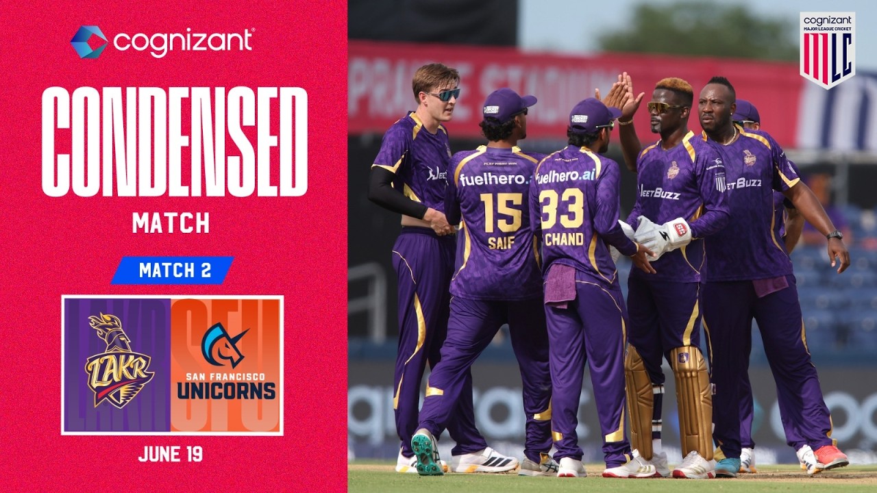 Cognizant Condensed Match | LA Knight Riders vs San Francisco Unicorns | Match #2