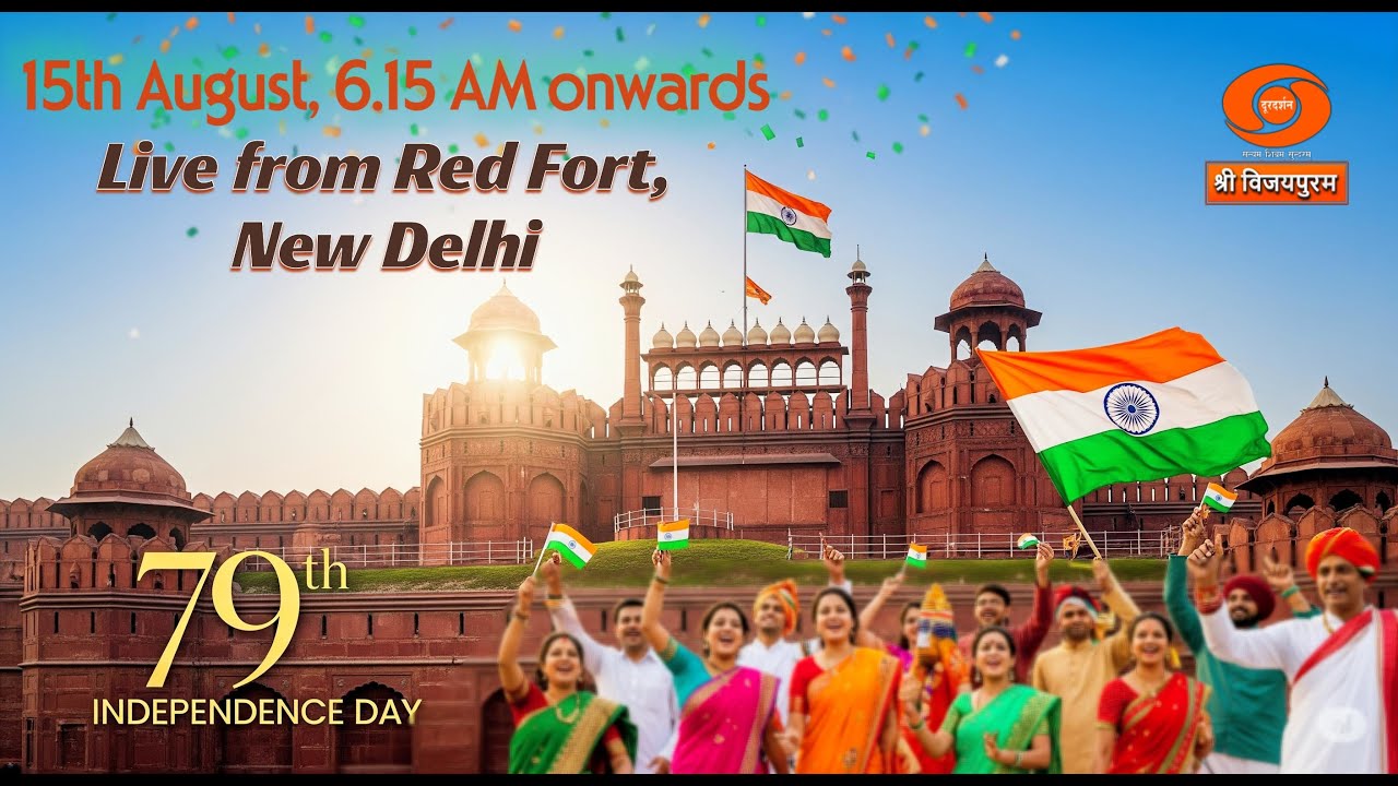 India's 79th Independence Day Celebrations, LIVE from the Red Fort, New Delhi.