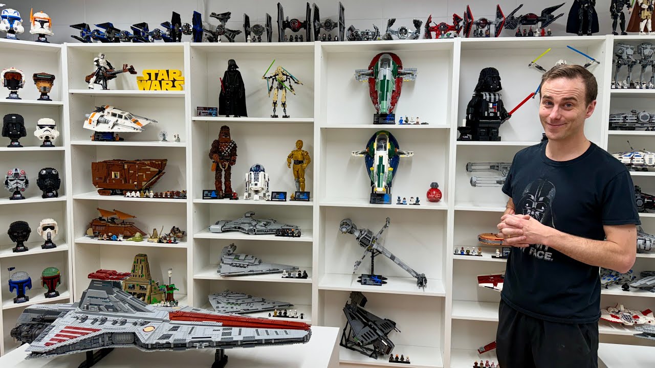 LEGO Display Upgrade FINISHED! Building the Star Wars Room!