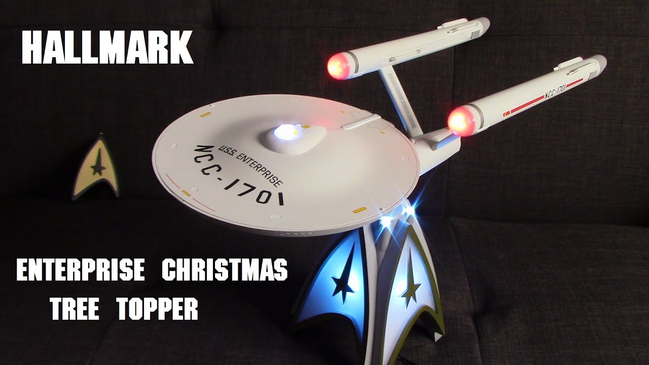 Captains Log - Enterprise Christmas Tree Topper from Hallmark