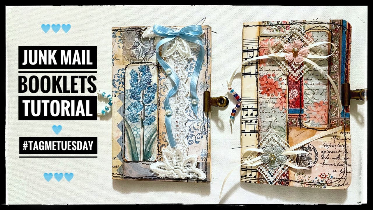 Junk Mail Window Envelope Booklets - Tutorial - Scrap Buster #tagmetuesday