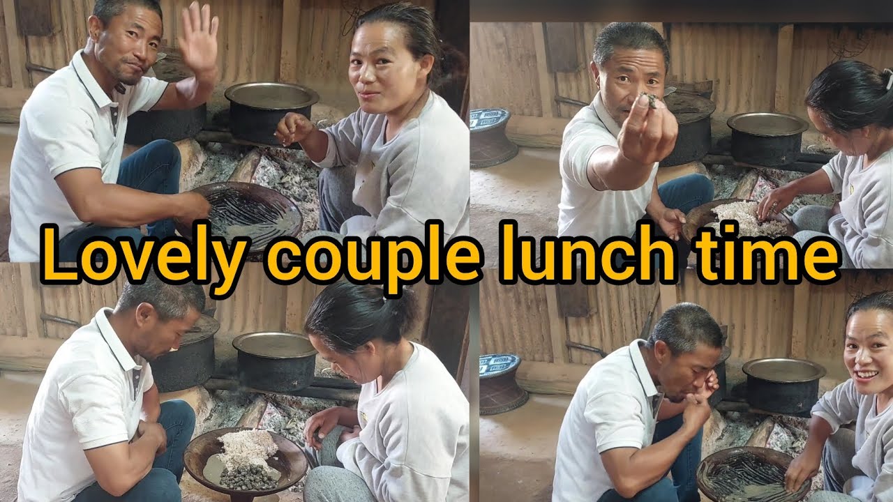 Lovely couple lunch time