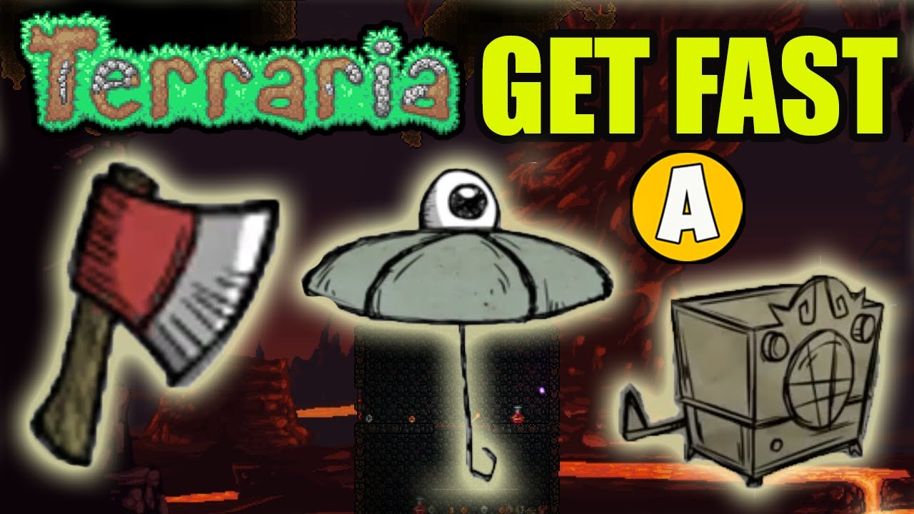 Terraria how to get Lucy the Axe & Eyebrella & Radio Thing (EASY)