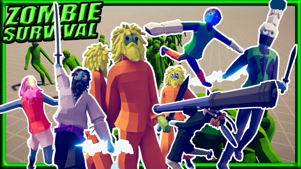 TABS - NARUTO Cosplay Units Zombie Survival Mods Gameplay - Totally Accurate Battle Simulator