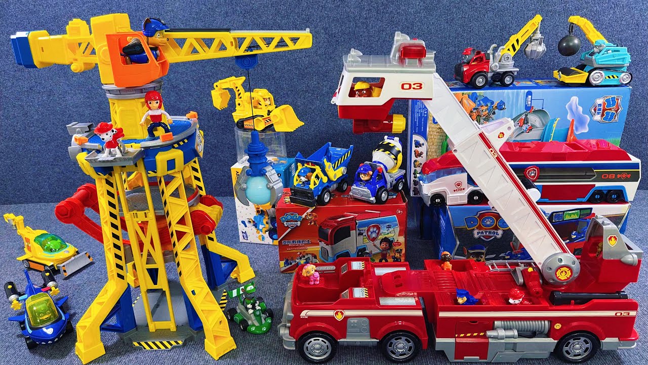 12 Minute Unboxing Experience, Cool Paw Patrol: Little Gravel Engineering Family ASMR Toy Review