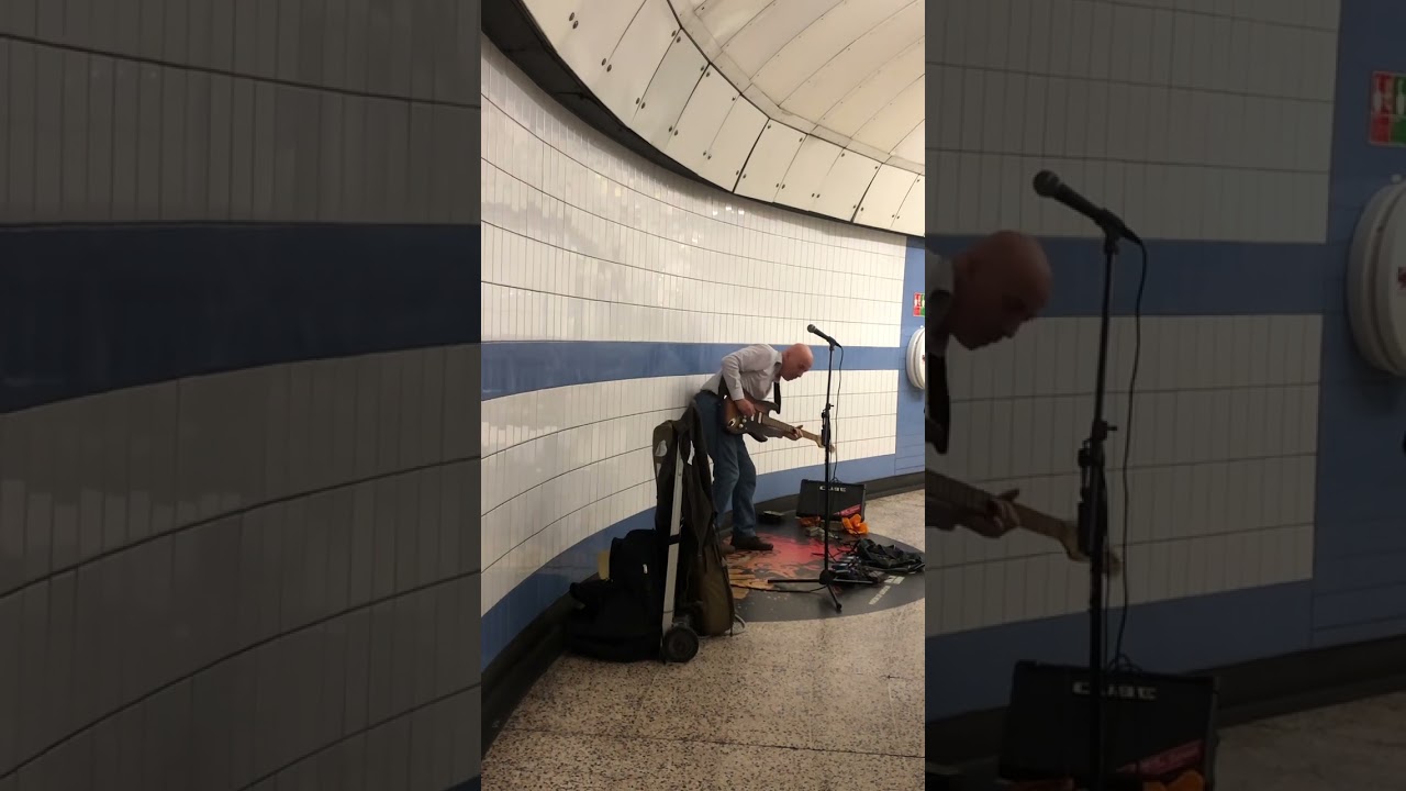 Alan Manley - I put a spell on you London,Green Park busking #solo #guitarist #guitarcover #musician