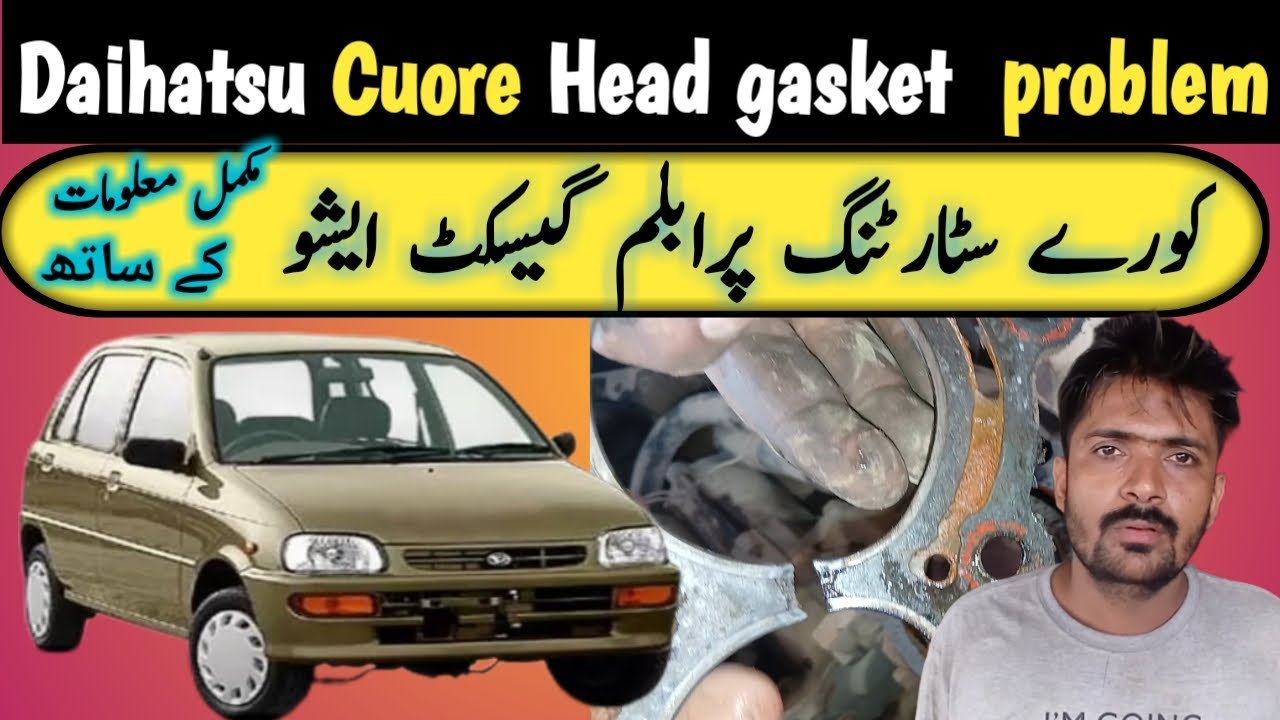 daihatsu cuore engine head repair and gasket replace || head gasket || broken head gasket