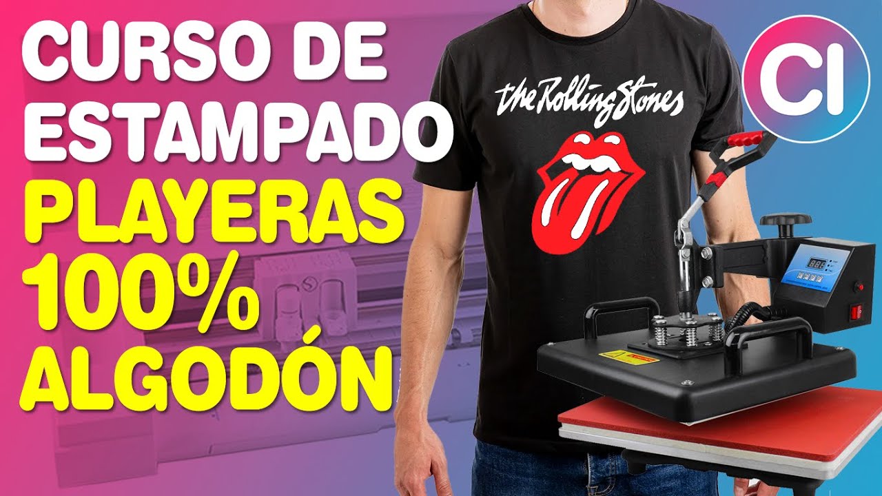 CURSO DE ESTAMPADO - Playeras de Algodón con Vinilo Textil