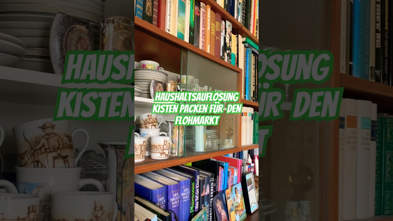 Haushaltsaufl&ouml;sung! Kisten packen f&uuml;r den #flohmarkt #wohnungsaufl&ouml;sung #entr&uuml;mpelung