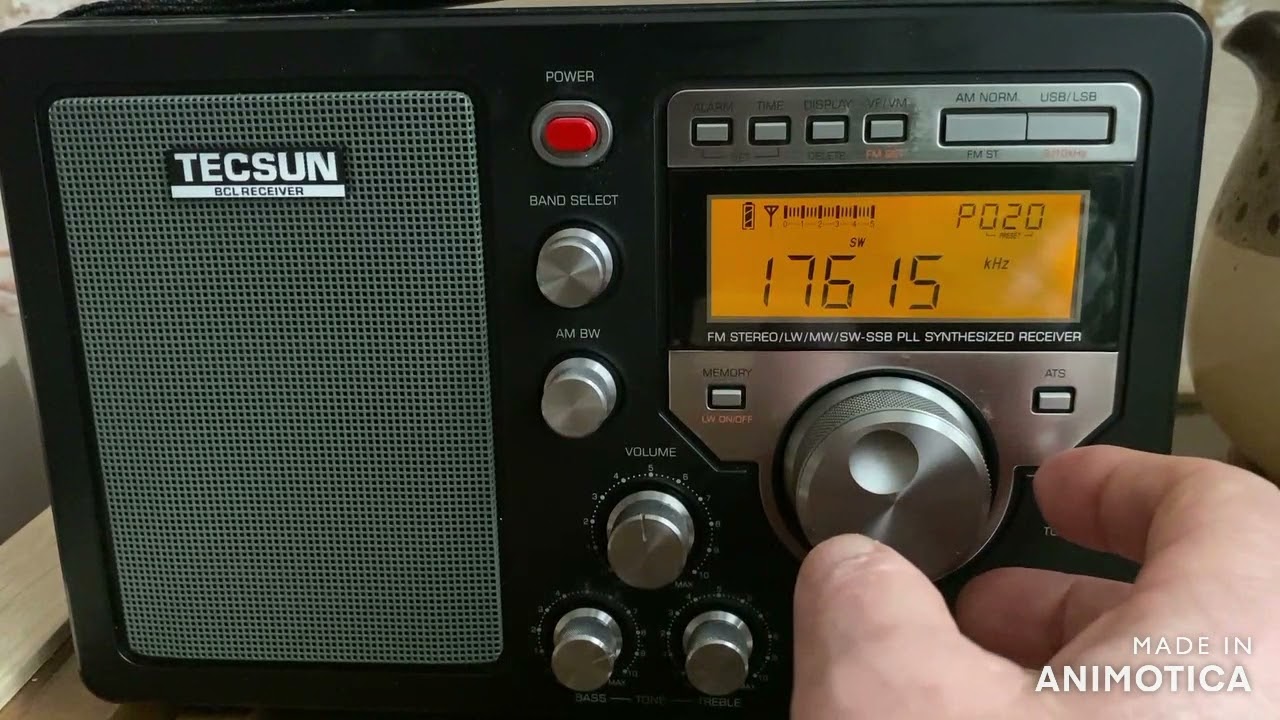 Приём на телескопическую антену Tecsun S-8800