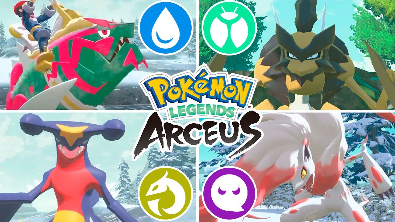MELHOR POKÉMON DE CADA TIPO EM LEGENDS ARCEUS!!