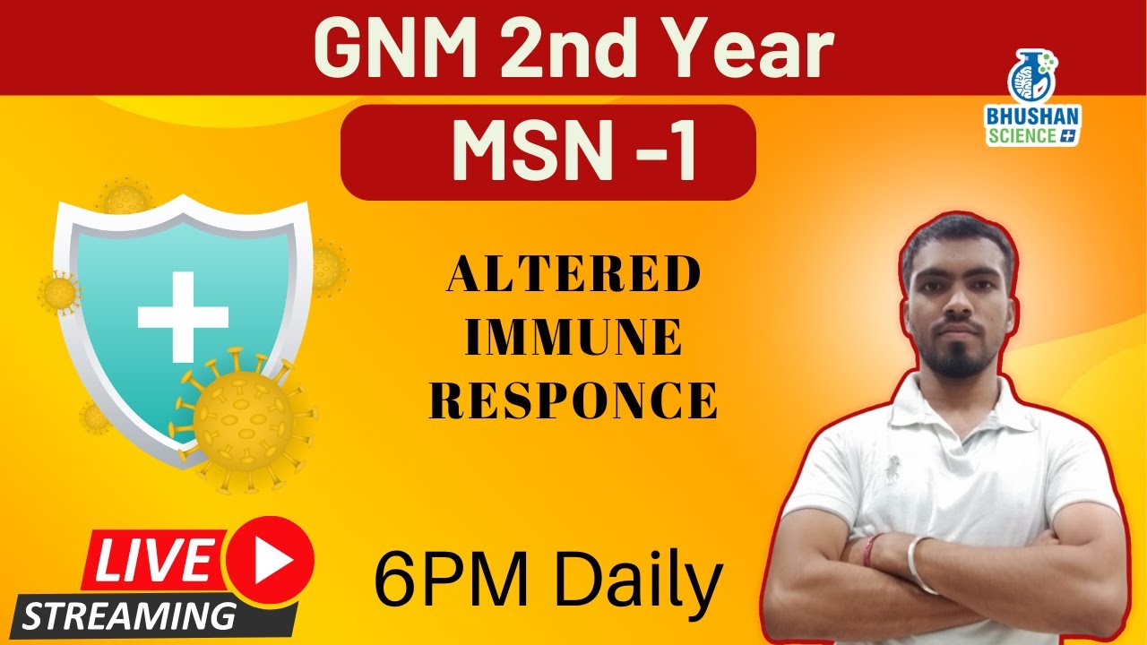 Altered Immune Response  | MSN -1 | GNM 2nd Year | Bhushan Science Online Classes