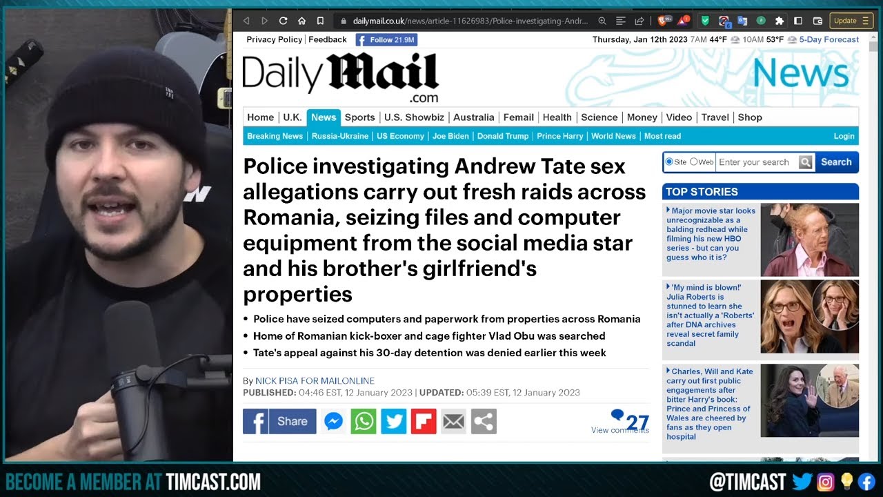 Police Raid MORE Andrew Tate Property, Media LIES About Tate As Fans Say Court CONFIRMED No Evidence