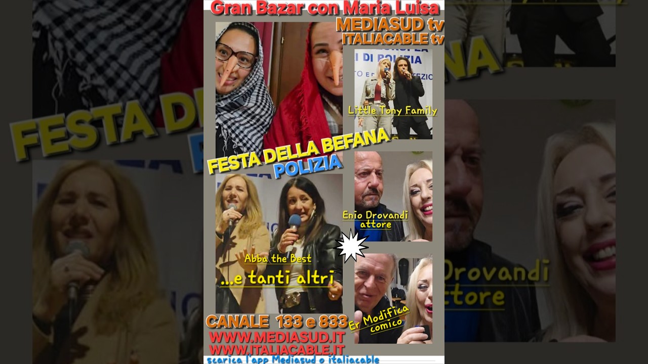 Gran Bazar N.227 - Festa Della Befana Della Polizia 2026 | Con Little Tony Family, Amedeo Goria ecc