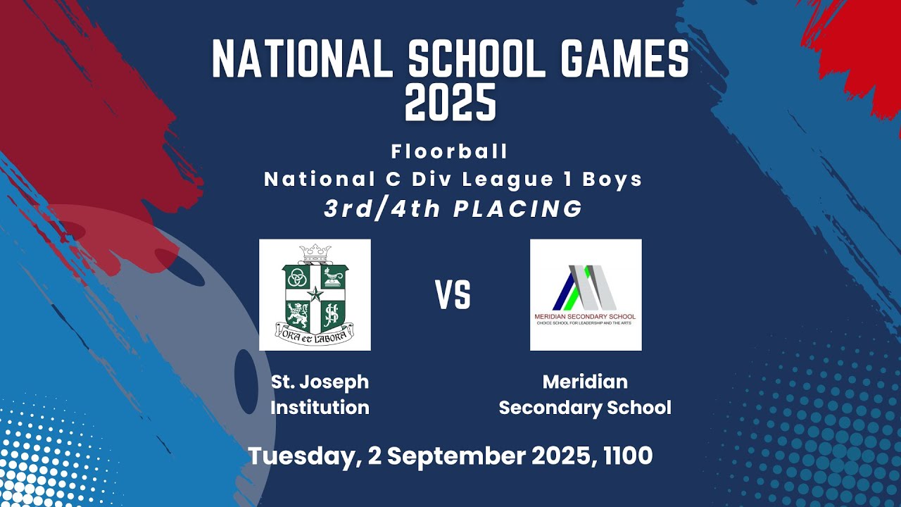 St. Joseph's Institution v Meridian Secondary - Floorball NSG C Div League 1 Boy's 3rd / 4th